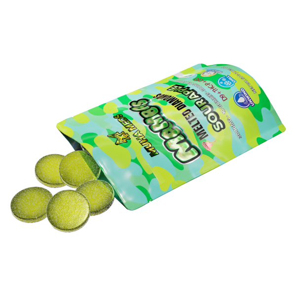 Sour Apple Melted Diamonds Gummies - Image 2