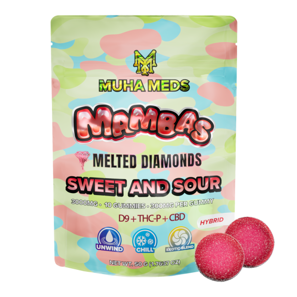 Sweet and Sour Melted Diamonds Gummies