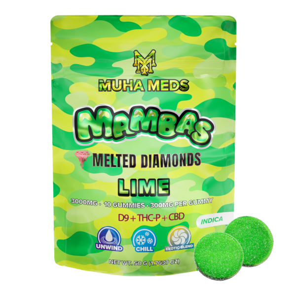 Lime Melted Diamonds Gummies