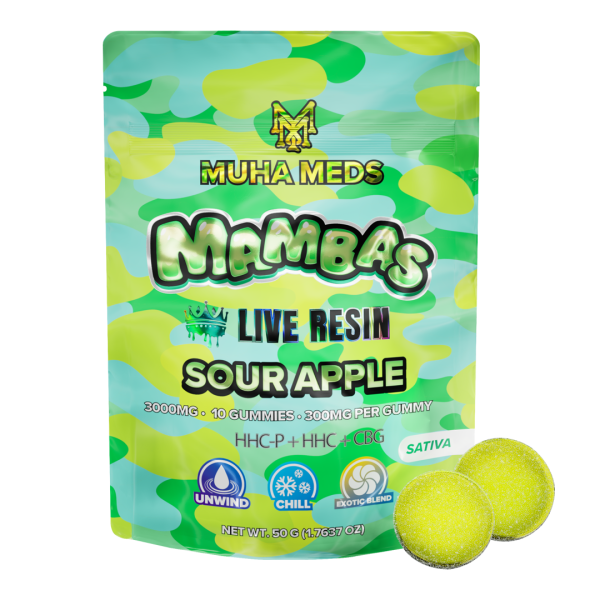 Sour Apple Live Resin Gummies