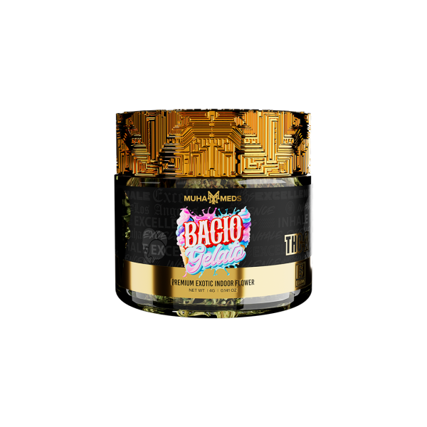 Bacio Gelato THC-A 4 Gram Flower Jar - Image 3